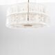 Suspended glass and brass lamp by Carl Fagerlund for Orrefors, Sweden, 1960.