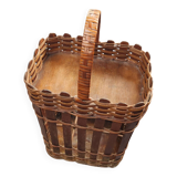 Vintage rattan bottle holder / servant