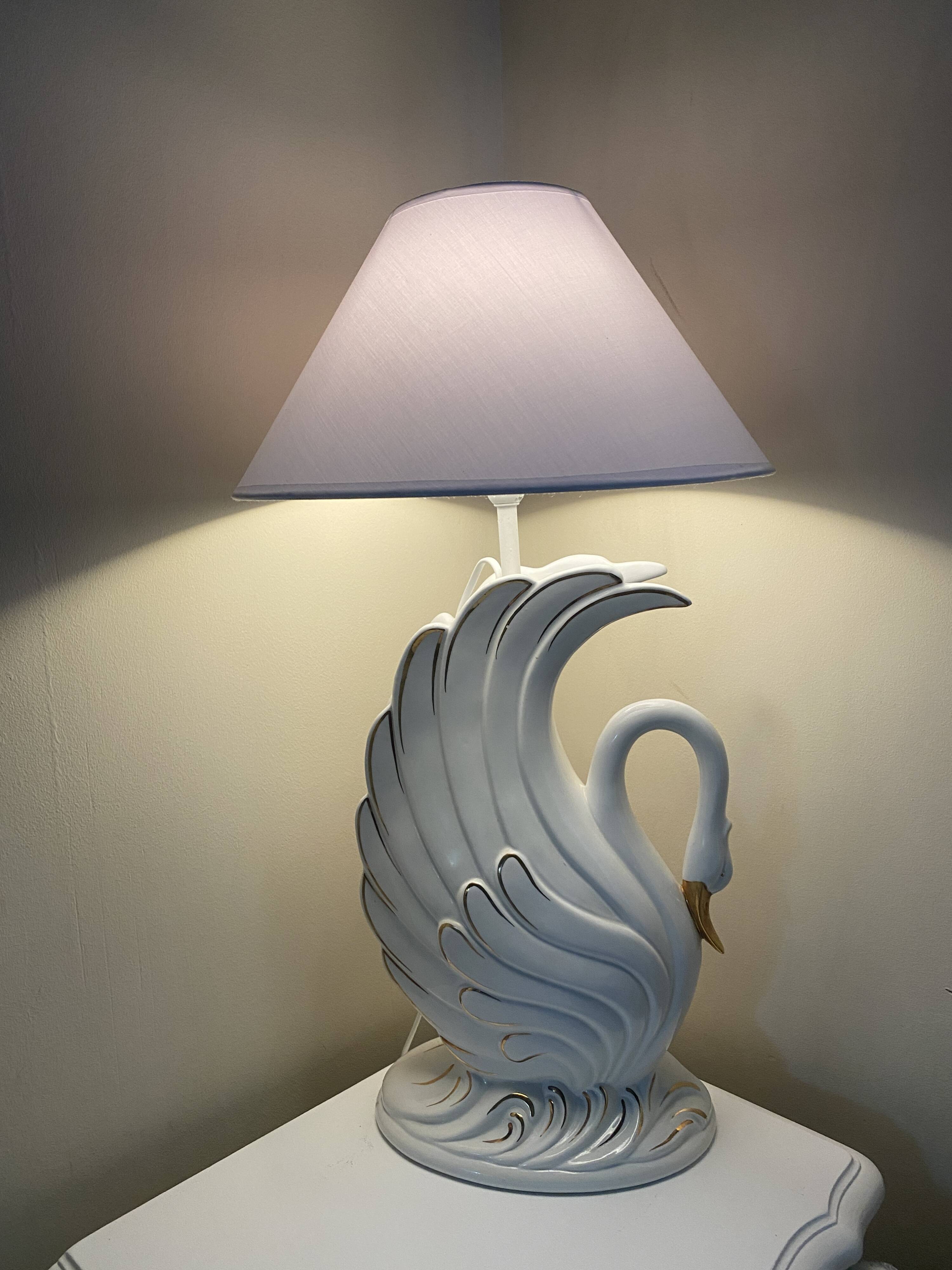 Lot de 2 lampes cygnes Bassano Italy