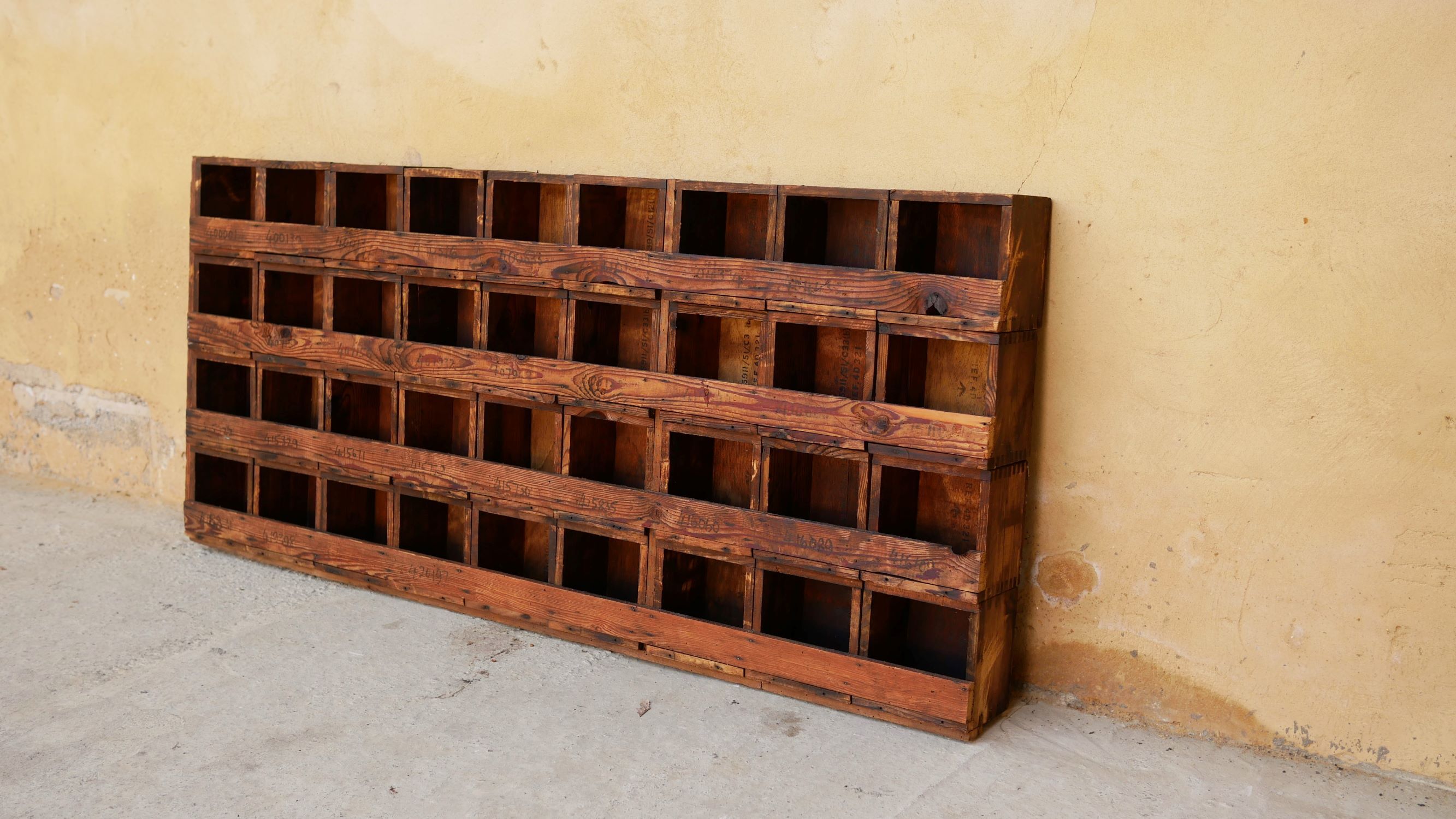 Craft furniture with vintage lockers