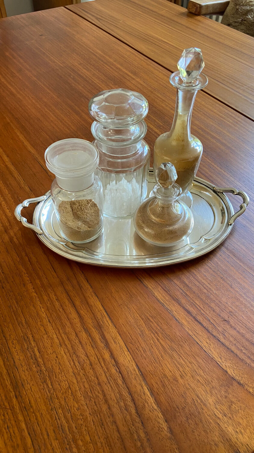 Silver metal tray early twentieth century