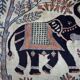 Handmade Indian rug Rajasthan 190x123cm
