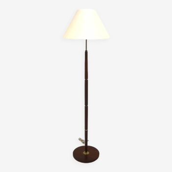 Scandinavian teak and metal floor lamp, Sweden, 1960