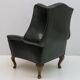 Georgian Style Rare Original Chesterfield Leather Armchair, 1950s