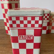 Old metal spice boxes Family counter