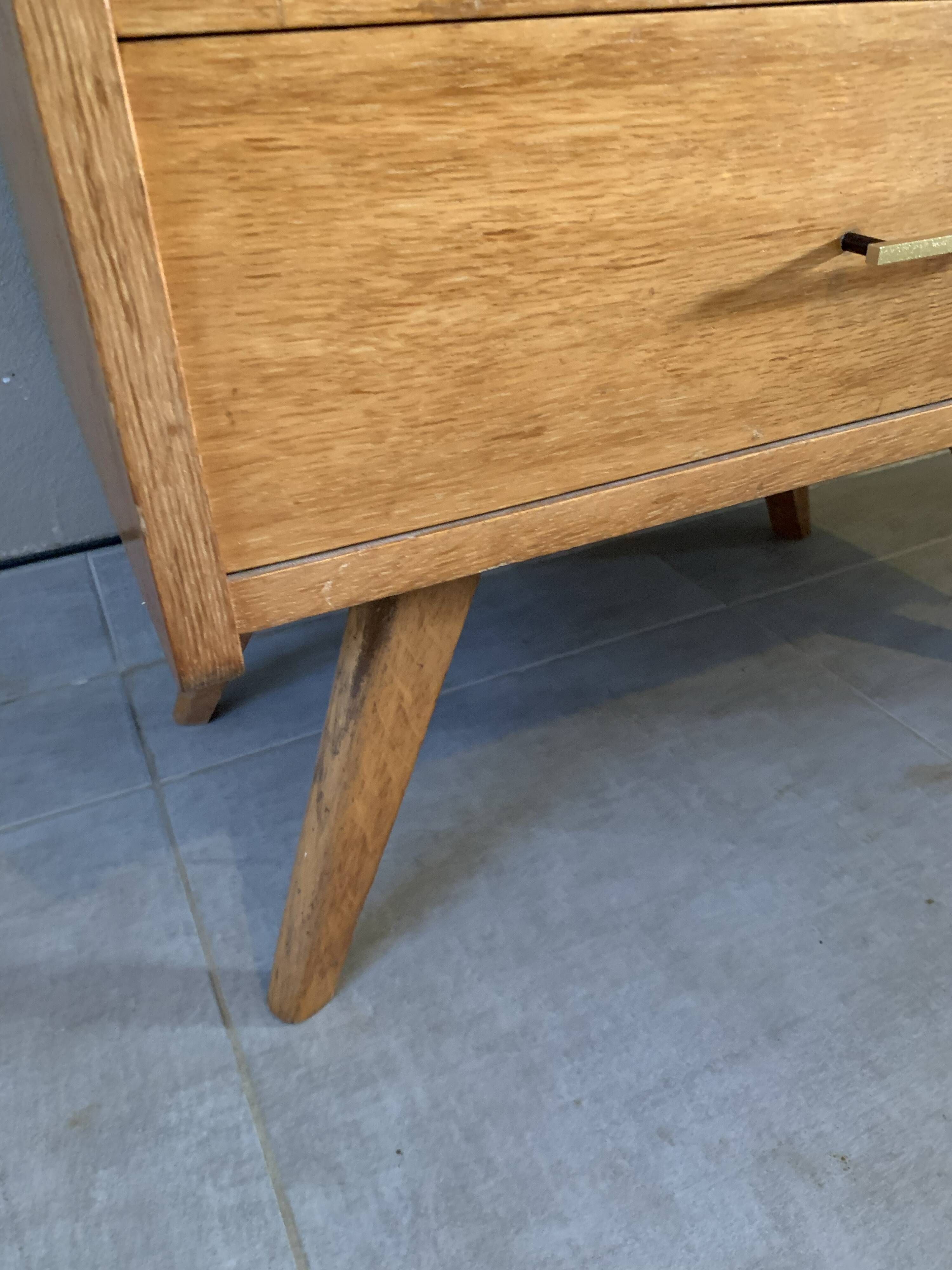 Vintage oak chiffonier from the 1950s