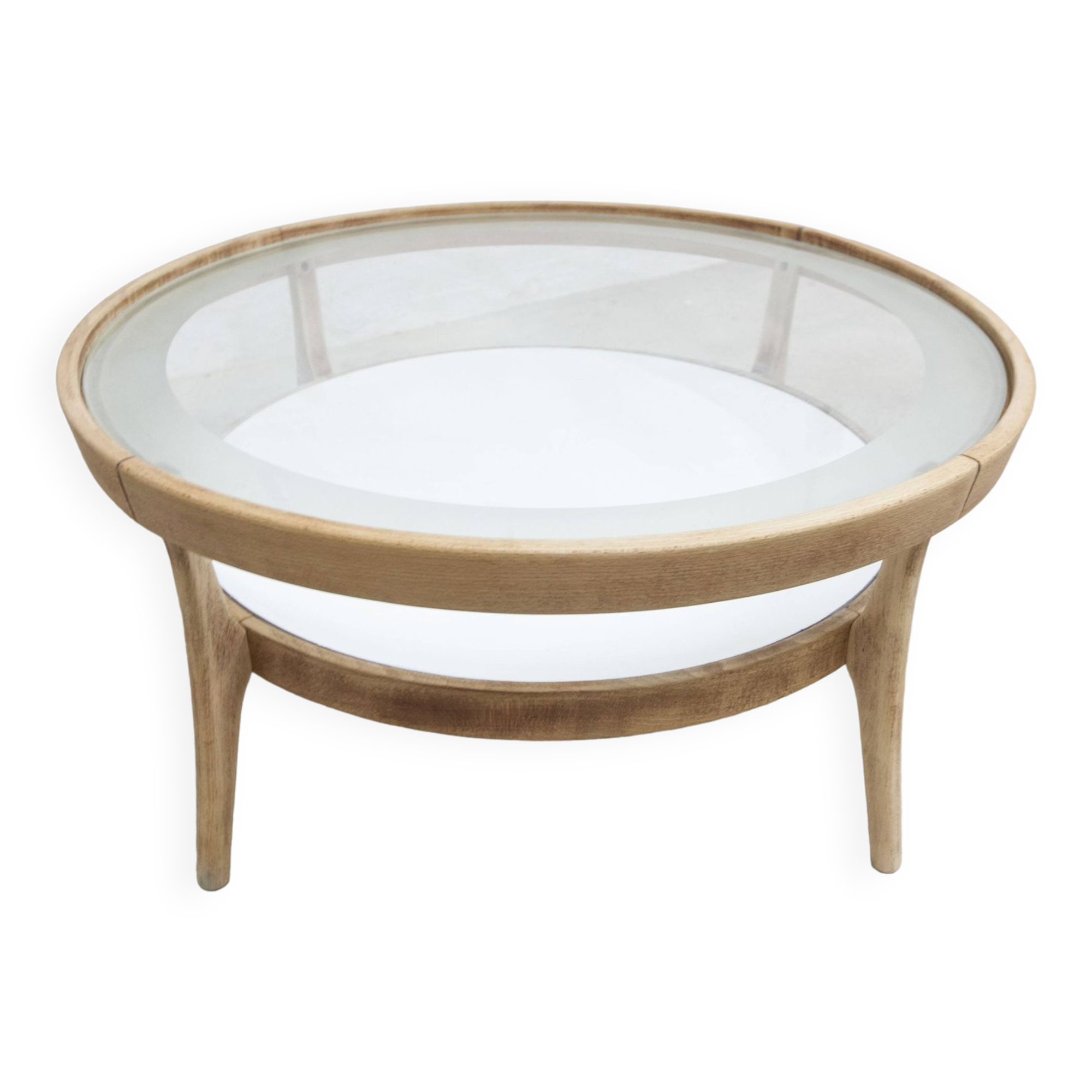 Baumann round coffee table model Dièse 1990