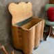 Rounded old wood chest
