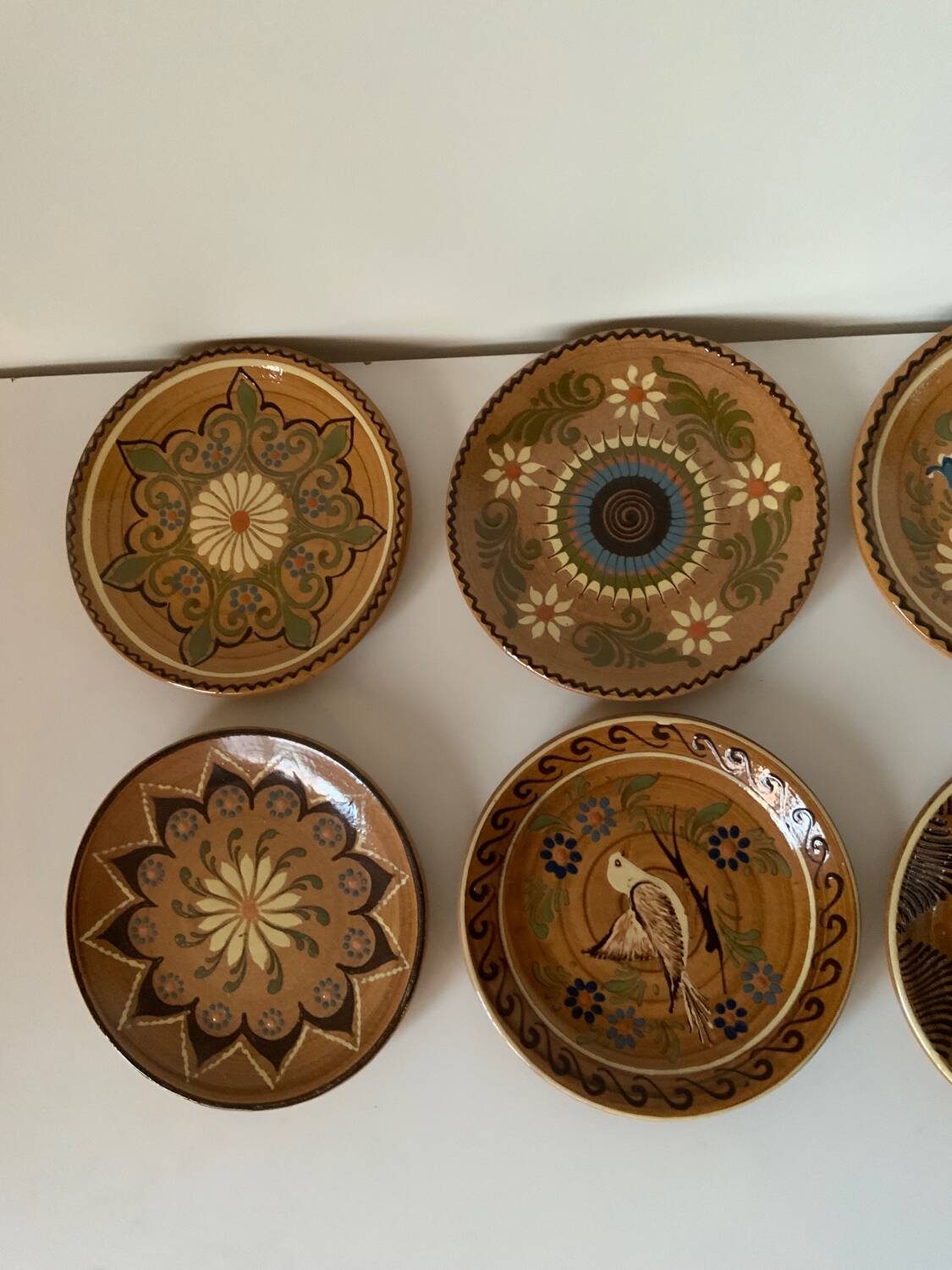 Vintage artisanal plates