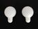 Large pair of vintage Italian wall sconces in the shape of a bulb. NFS