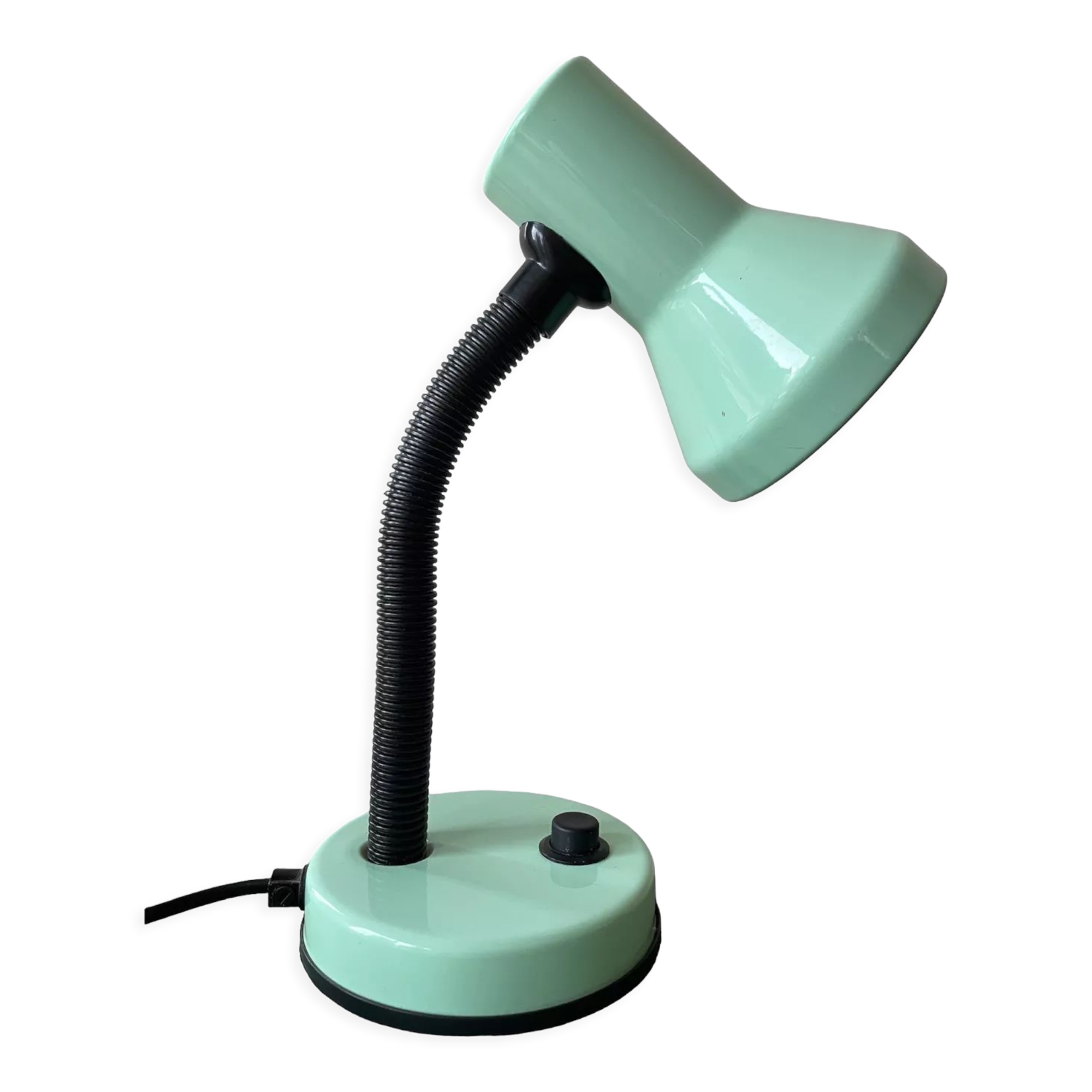 Vintage celadon color desk lamp 90s