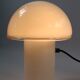 White glass table lamp, Onfale, Artemis by Vistosi, 70s production