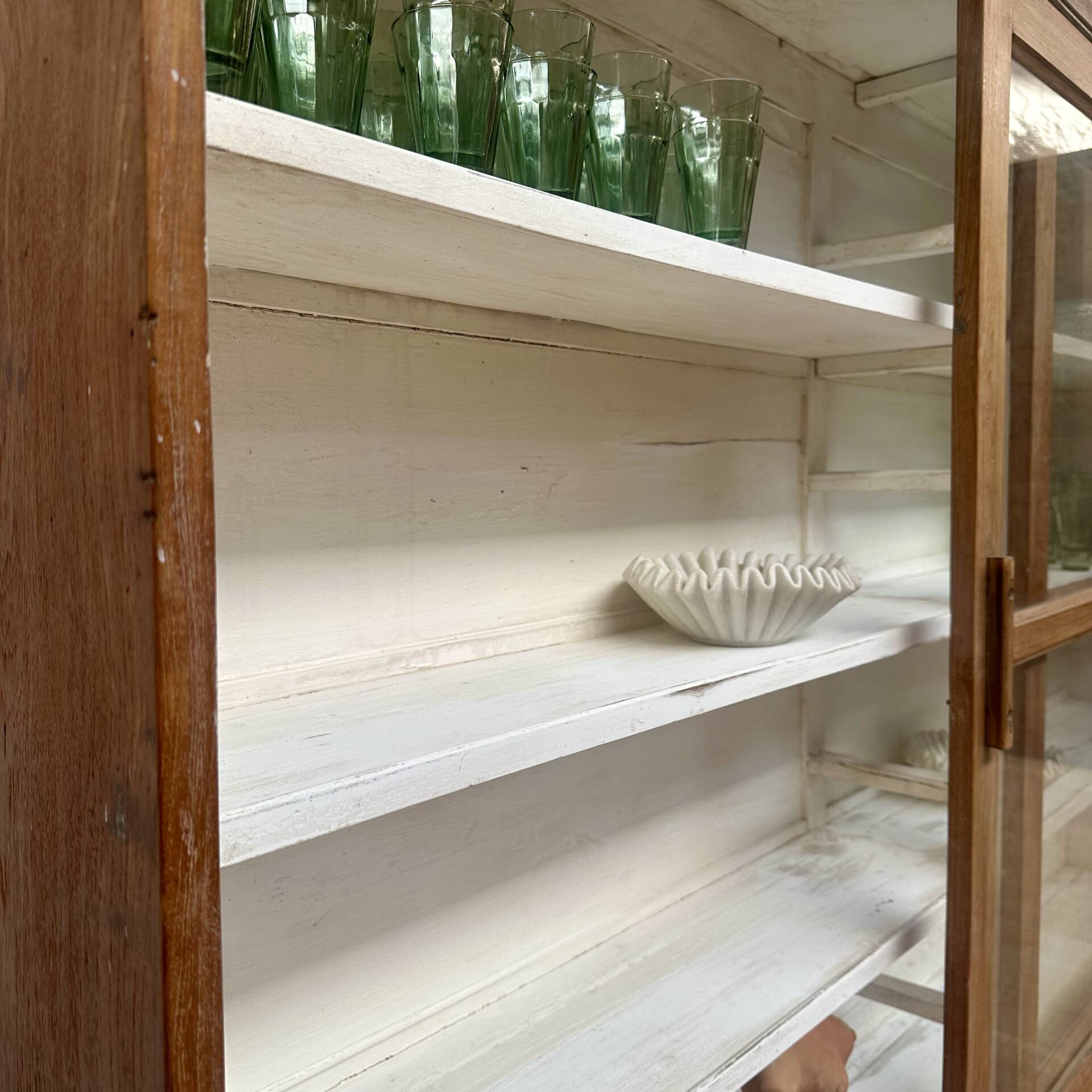 Large antique display cabinet