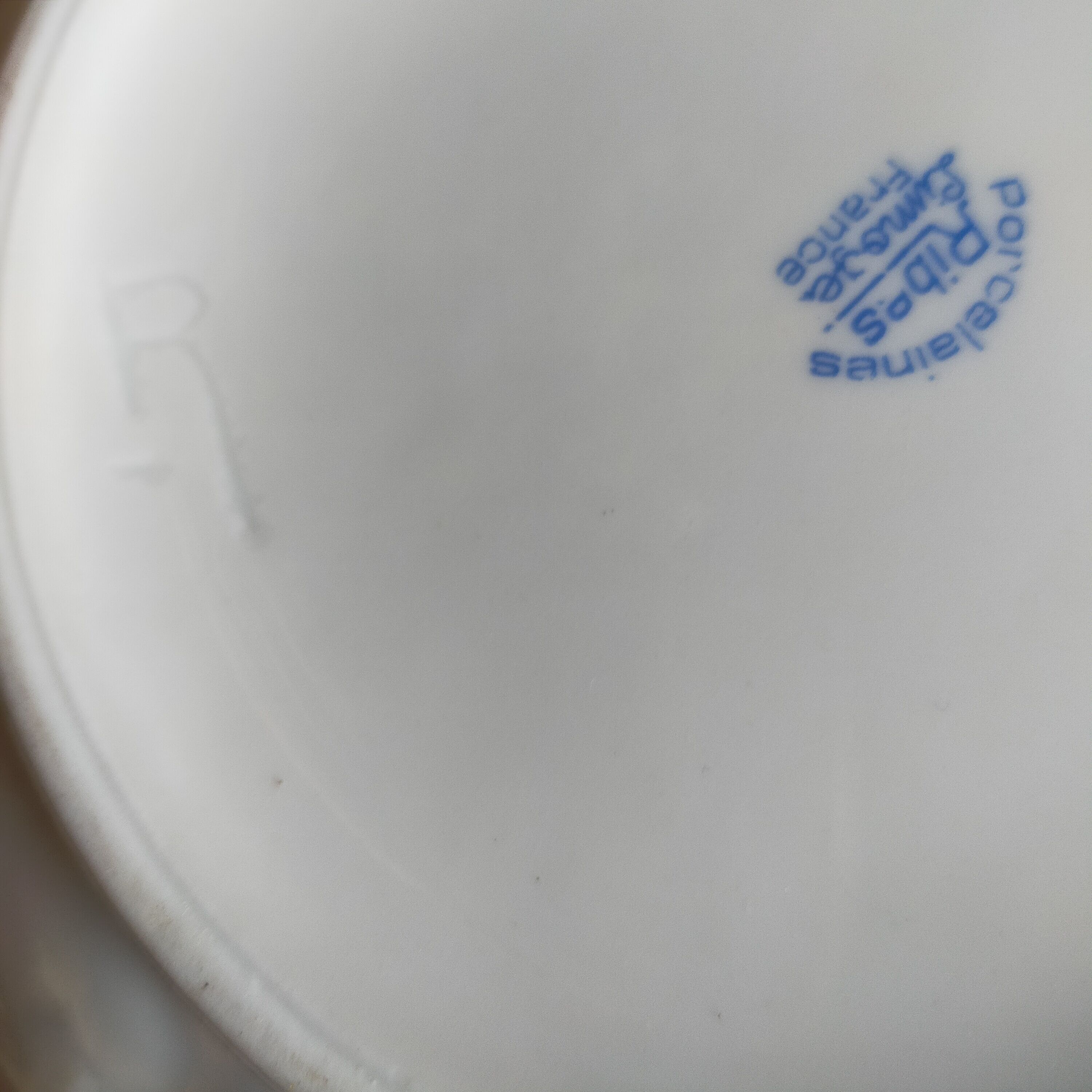 Ribes Limoges porcelain salad bowl