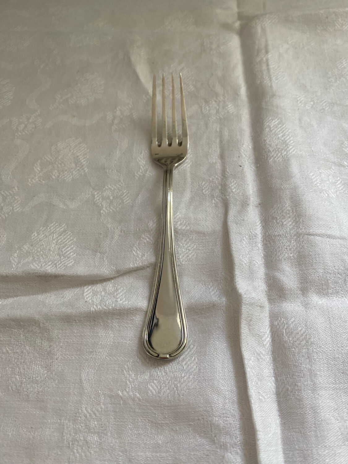 Child's silver-plated metal fork