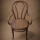 Fauteuil Viennois hêtre cintré circa 1930