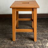 Tabouret de ferme art populaire peinture barn d'origine