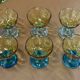 6 Georges Sand model crystal champagne glasses - 20th century