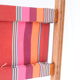 Folding chair, striped fabrics, wood, vintage