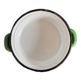 Plat creux en tôle émaillée vert
