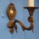 Vintage rams head French Bronze Wall Sconces wall lights C1930s Pair