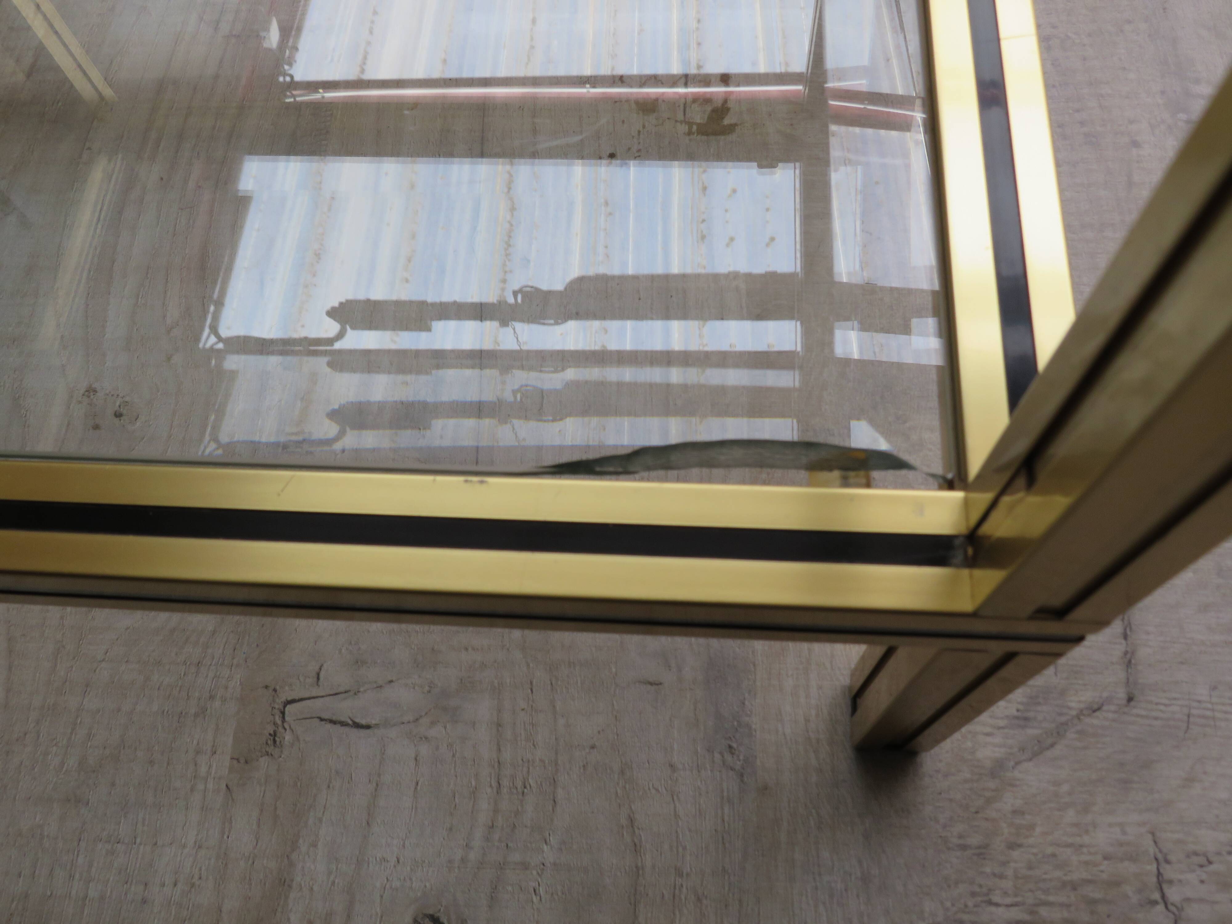 Pierre Vandel Paris brass table