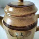 Stoneware coffee/tea pot from Sarreguemines, Lorraine, 70s.