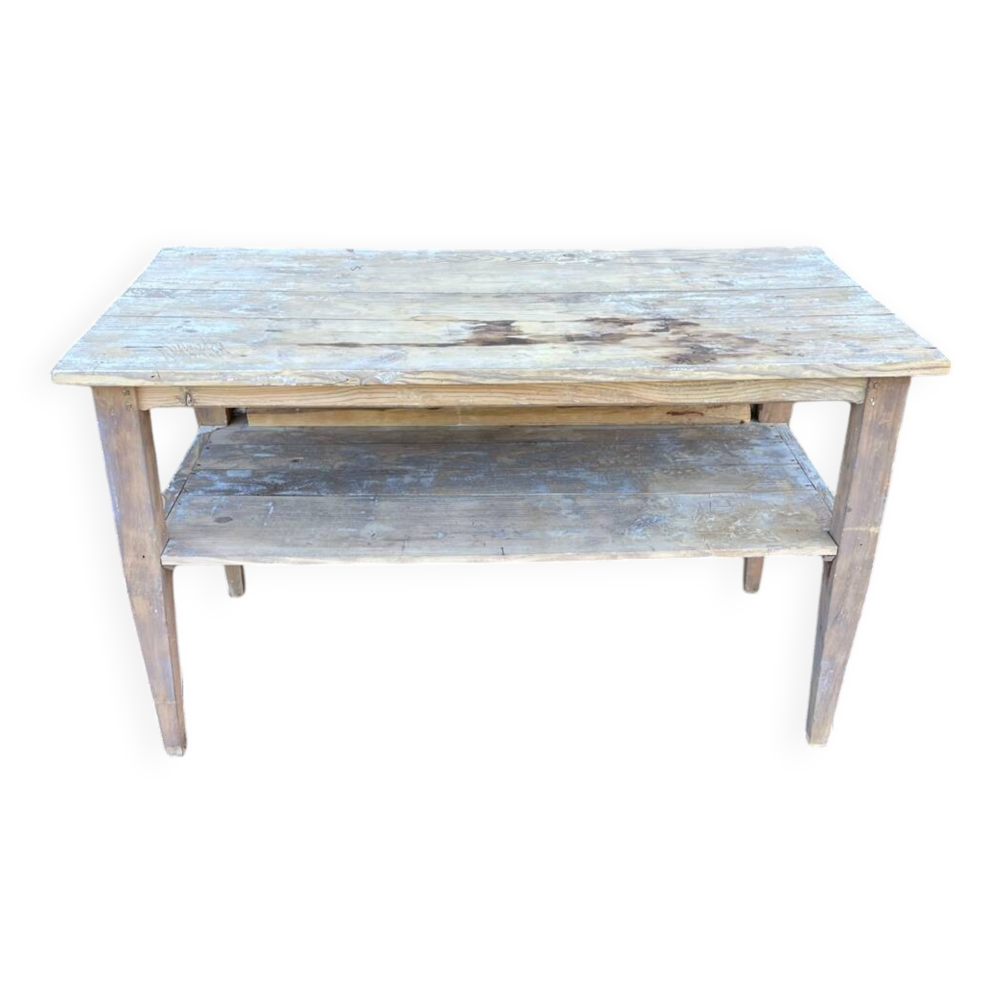 Large French Industrial Draper's Table