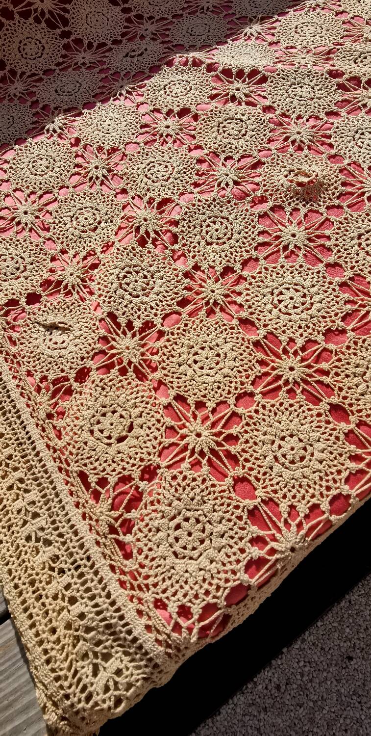 Crochet bedspread