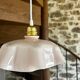 Vintage opaline suspension
