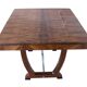 Art Deco Expandable Dining Table in Walnut Veneer & Chrome, France, 1930