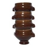 Set of 4 lion head bowls