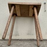 Brutalist table wood raw
