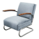 Fauteuil cantilever Bauhaus des années 1930 dans le style Thonet S 411, attribué à Kovo