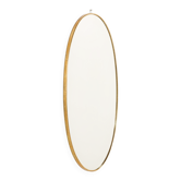 Italian mid century mirror in brass frame, 1950s
