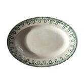 Plat de service ovale terre de fer
