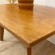 Solid wood coffee table, splayed legs - 1960s