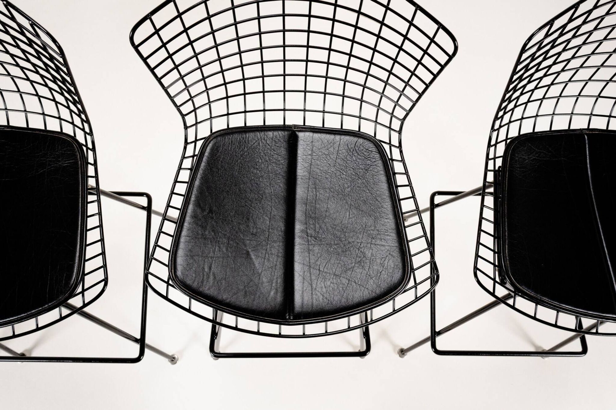 Set of 4 barstools by Harry Bertoia for Knoll, 1980
