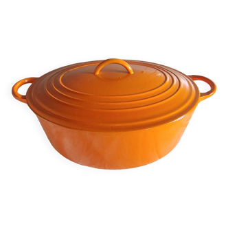 Le creuset grande cocote en fonte ovale série h -35,5/28 cm - neuve