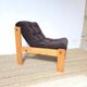 Pine/corduroy armchair