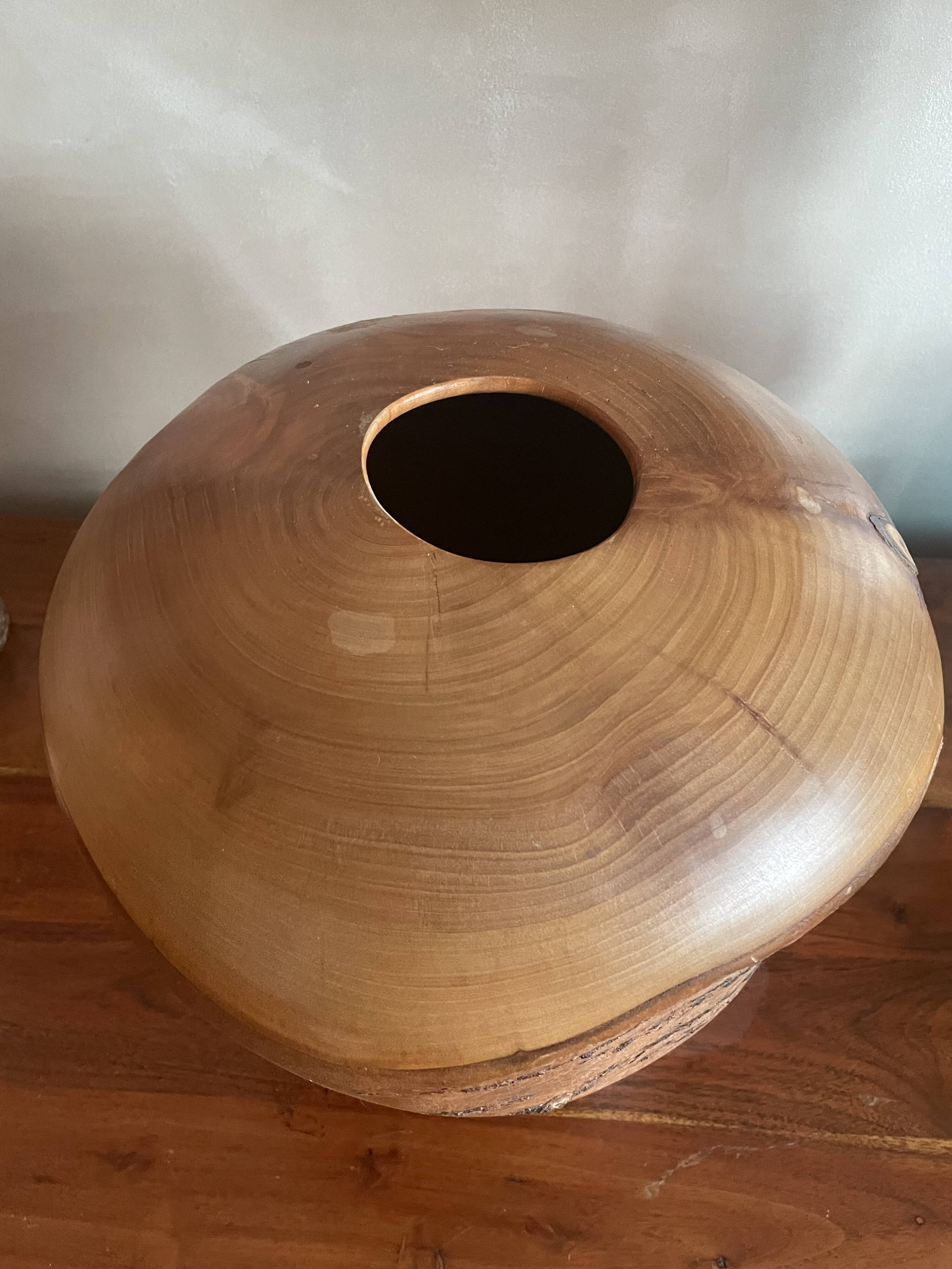 Wooden vase