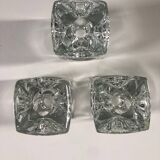 3 “cube” candlesticks circa 1960, design Rudolf Jurnikl