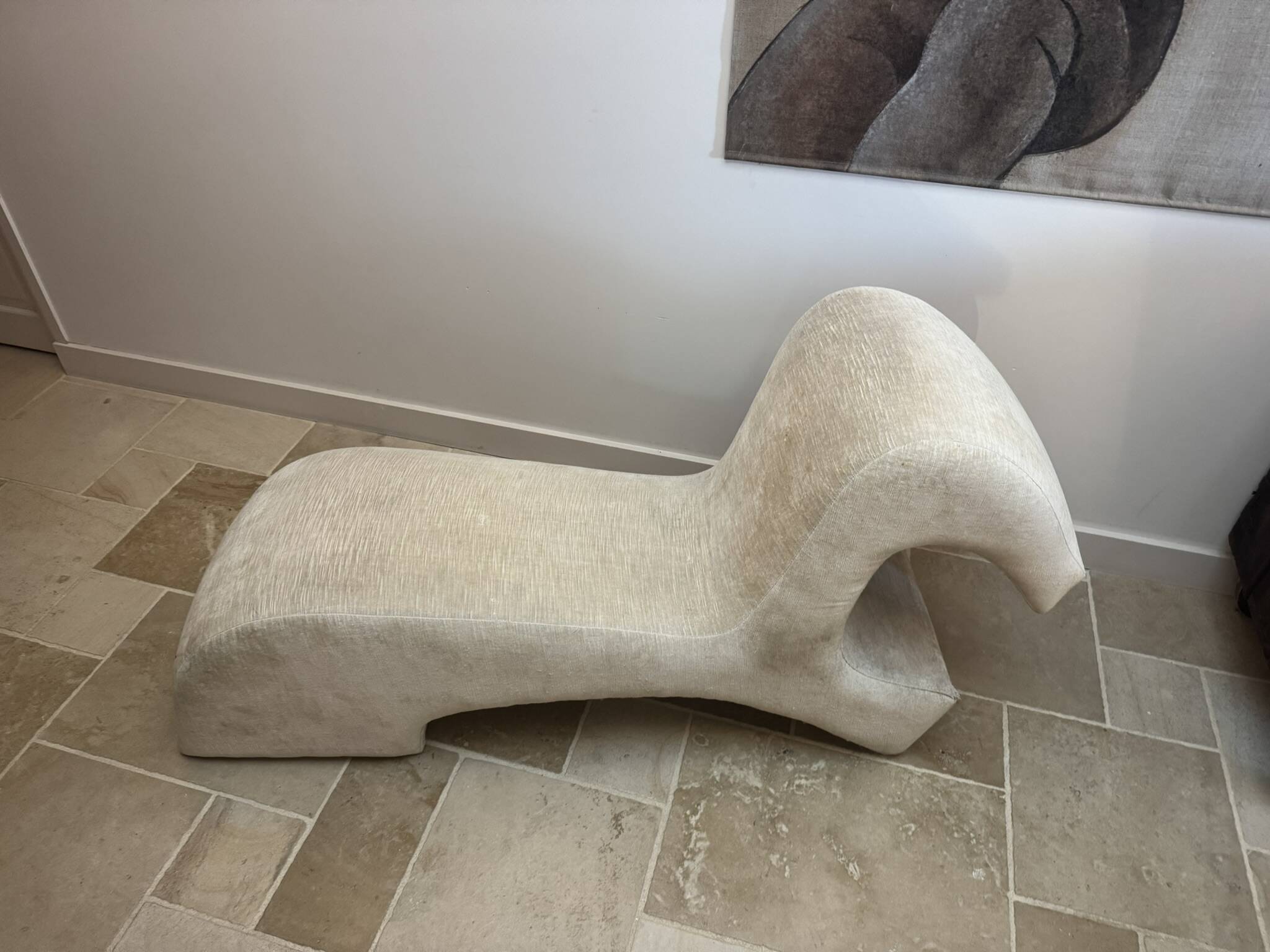 Designer armchair, "Djinn" chaise longue style by Olivier Mourgue