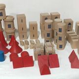 Stackable wooden building castle