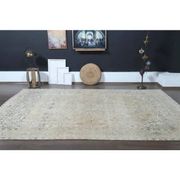 1970s Vintage Persian Handmade Wool Cotton Orange Area Rug 246x345