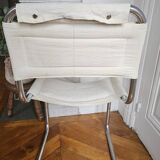 Aluminum and fabric designer chair