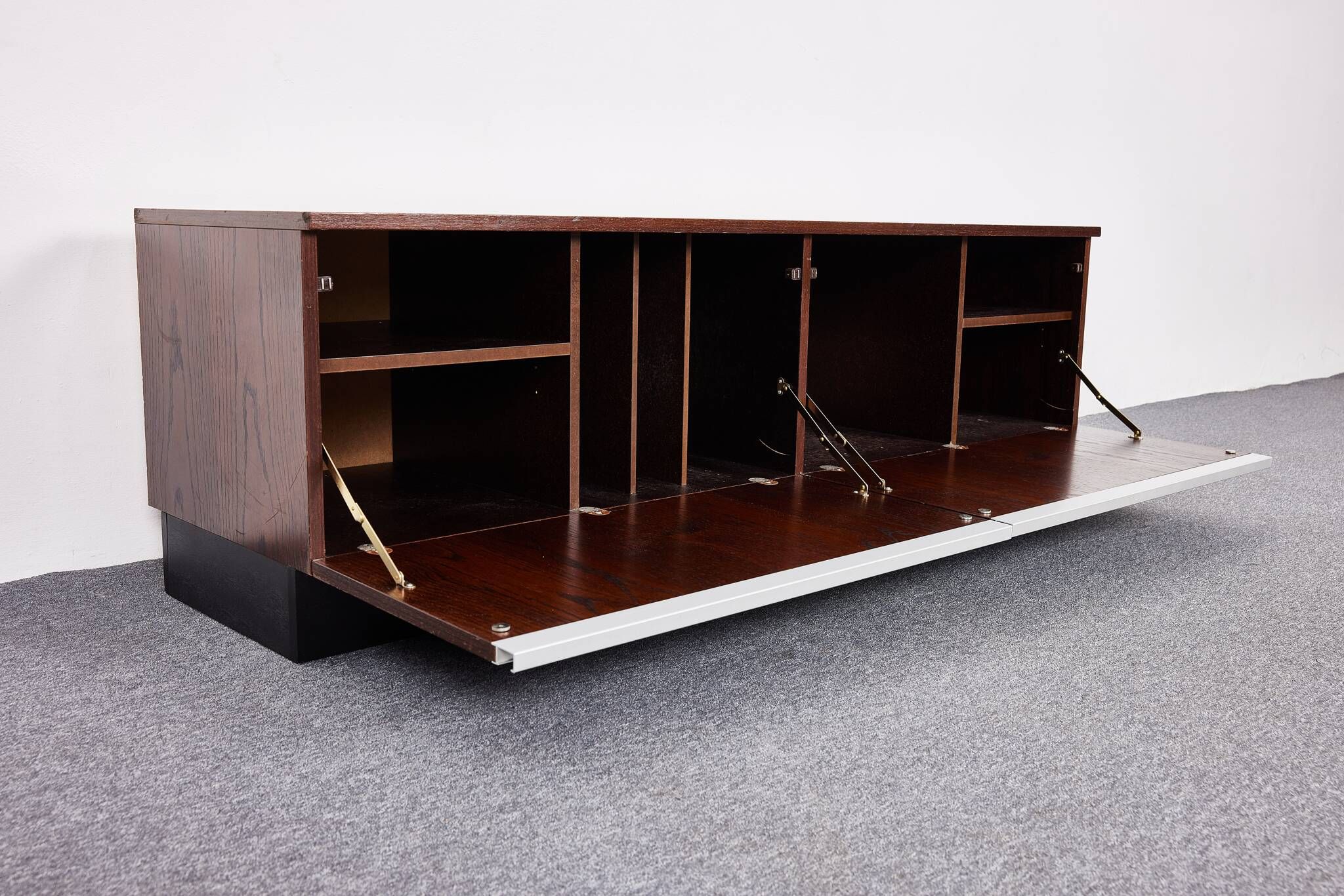 Mid Century Vintage, Oak veneered Media Sideboard by Torbjørn Afdal for Bruksbo, 1970s Norway