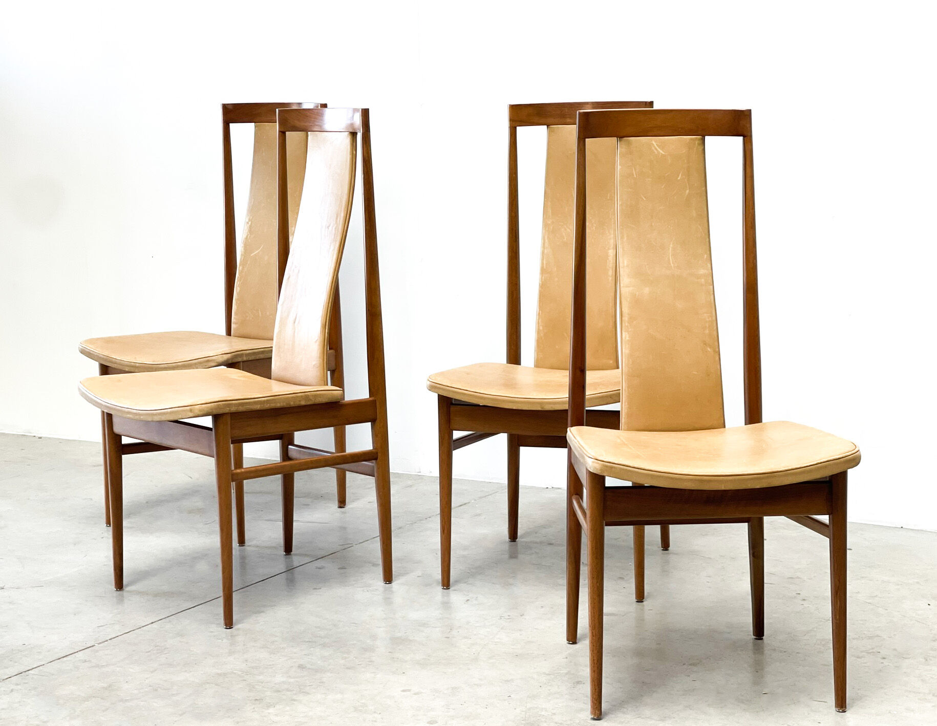 Oak dining chairs 1960s