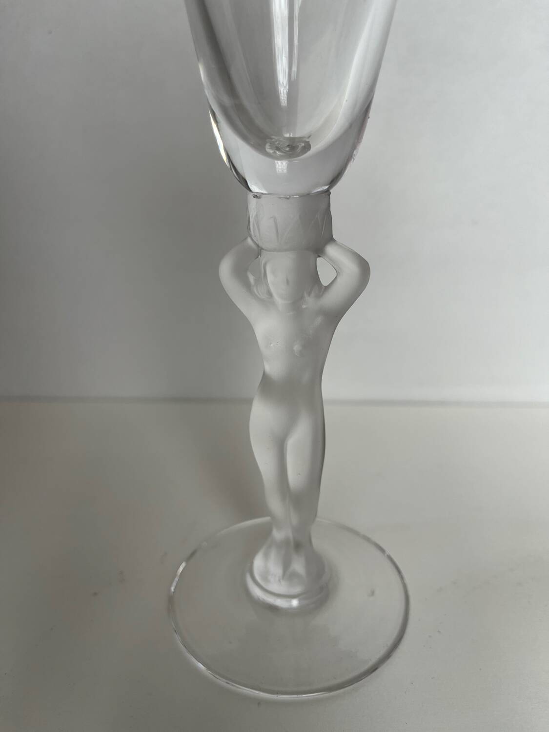 6 Bayel crystal champagne flutes