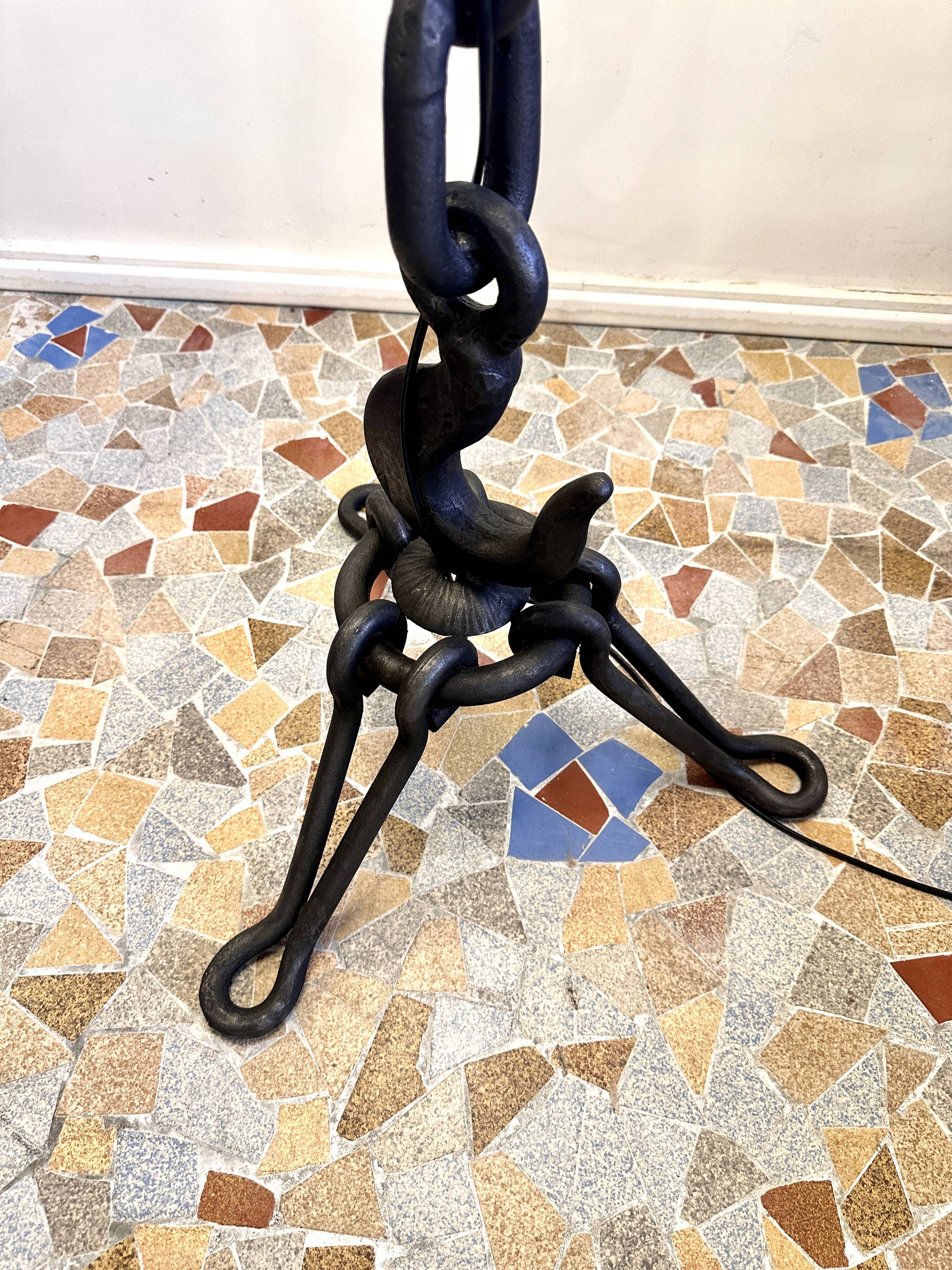 Brutalist floor lamp